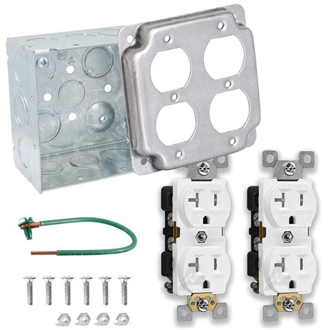 steel electrical box 4 covers|4x4 single outlet cover plate.